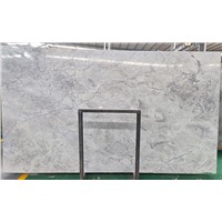 Brazilian Super White Grey Quartzite Slab