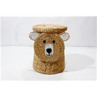 Water Hyacinth Animal Basket for Home Decor & Furniture - SD10701A-1NA