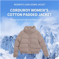 Ladies Corduroy Coat 500 Pieces Minimum Order. Customized Products Can Be Contacted by Email.