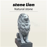 Granite Hong Kong Dollar Lion Stone Sculpture (Can Be Customized)