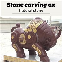 Granite Bullfighting Stone Sculpture (Can Be Customized)