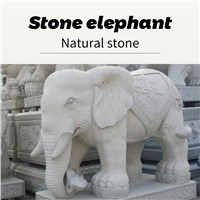Granite Elephant Stone Sculpture (Can Be Customized)
