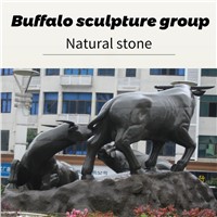 Buffalo Sculpture Group (Can Be Customized)