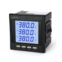 Digital LCD Display AC 3 Phase Panel Mounted Voltage Energy Meter