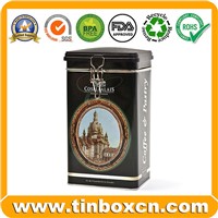 Customized Metal Latch Lid Coffee Tin Box (BR512)