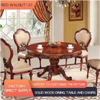 European Dining Table & Chairs Set, Dining Room Furniture European Round Table, Etc.