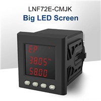 74*74mm LED Display Metering Two-Way Electric Energy &amp;amp; Four-Quadrant Reactive Energy Thd Multifunctional Power Meter