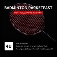 Carbon Badminton Racket Pairs Are Durable &amp;amp; Ultra-Light for Adults &amp;amp; Students Already Threaded