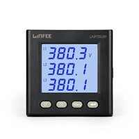 Hree Phase Voltage LCD Display RS485 Communication 74*74mm Ampere Meter