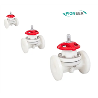 High Quality Industrial Plastic Valve-Socket Type PVDF Diaphragm Valve for Toxic Medium Water Treatment