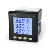 Three Phase LCD Display Digital 1 Channel Analog Output Panel Ampere Meter