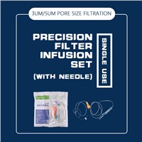 Disposable Precise Filtration Infusion Set with Needle for Single Use