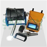 Convenient Water Well Inspection Handle Winch with 300m Cable 40mm Single Probe Borehole Camera