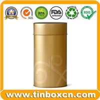 Custom Round Metal Box Tea Chocolate Coffee Tins BR003