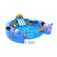 China Factory Blow up Giant Inflatable Water Park Inflatable Water Slide Pool for Adult Kids