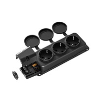 IP54 3 Gang 250V 3 OUTLETS Waterproof Schuko Extension Sockets with Earthing