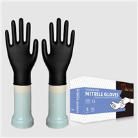 Widely Used High Quality Nitrile Disposable Glovees Powder Free Black Disposable Tattoo Nitrile Glovees