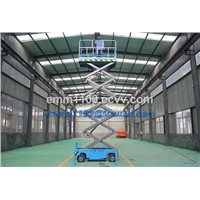 500kg Load SJY0.5 Scissor Lift Working Platform 10m Hydraulic &amp;amp; Hand Lift