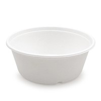 1500 Ml Durable Biodegradable Organic Takeaway Freezer Safe Natural Fiber Extra Large Round Soup Bowl