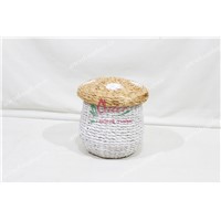 Water Hyacinth Mushroom-Shaped Storage Basket - SD10726A-1MC