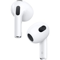 AirPods (3rd Generation) Wireless Ear Buds, Bluetooth Headphones, Personalized Spatial Audio, Sweat &amp;amp; Water Resistant,