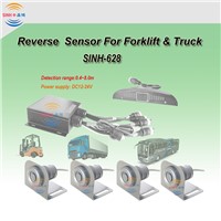 Truck Reverse Sensor System 4 Pcs Radar Blind Spot Alarm Reversing LED Backlight Display Rear View 12&amp;amp;24V Parking Sensor