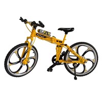 1:8 Scale Diecast Metal Stimulated Bicycle Kid Alloy Toys Folding Bike Model
