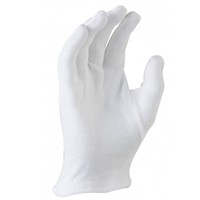 Cotton Interlock Glove, White Glove, Inspection Cotton Glove