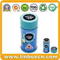 Child Resistant Screw Top Round CR Packaging Box Edible Mint Candy Tin