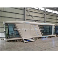 Economic Prefab Capsule House Mobile Tiny Modular Houses with Steel Structure Frame Customized House