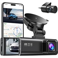 4K/2.5K Full HD Car Dash Camera for Cars, Built-in Wi-Fi GPS, Night Vision, Wide Angle Loop Recording, 24H Parking Monitor
