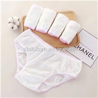Disposable 100% Cotton Underwear OEM Customized