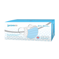 JY Care Medical Face Mask with Earloops - ASTM Level 2 Mask - Made in Canada