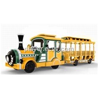 Hot! 42-Person Electric Battery Trackless Train Amusement Equipment Tourist Outdoor Sightseeing Train for Sale