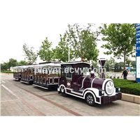 42 Seats Big Passenger Loding Diesel Engine or Electric Tourist Transportation Outdoor Sightseeing Trackless Train