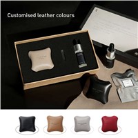 Luxury Design Leather Car Diffuser Fragrance Wth Essential Oil Car Air Freshener Vent Clip