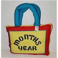 Vintage Kubla Craft Soft Cloth Months Of the Year Kids Calendar &amp;quot;Book&amp;quot; Tote