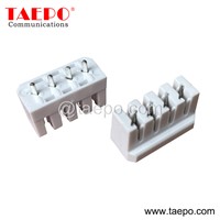 Sample Free 4 Pins Krone Type Telephone Wire PCB Terminal Block with RoHS Certificate from China Factory TAEPO