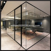 Commercial Furniture Office Partition Glass Wall Living Room Thickness Tempered Glass Division Wal