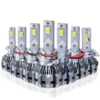 Three Color High Brightness Car LED Headlights 12v24v High Beam & Low Beam Headlights