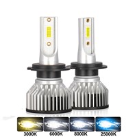 Car LED Light V6 Car Front Headlight H4/H11/H7 LED High & Low Beam Integrated