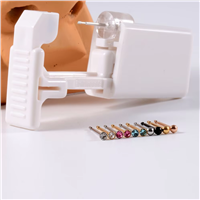 New Desgin Nose Studs Piercing GunDisposable Safe Sterile Piercing Tool Machine Nose Piercer Kit Earring Stud