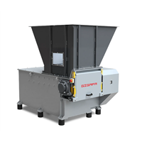 Single-Shaft Shredder for Wood Paper Plastic