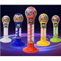 Spiral Coin-Operated Gumball Capsule Vending Machine for Bouncy Ball&Small Toys Shopping Mall Amusement Arcade