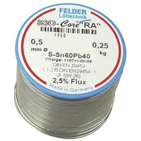 Felder Lottechnik 0.5mm Wire Lead solder, +183C Melting Point