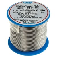 Felder Lottechnik 1mm Wire Lead solder, +296C Melting Point