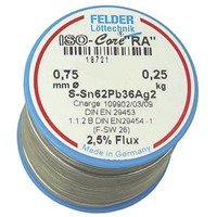 Felder Lottechnik 0.75mm Wire Lead solder, +179C Melting Point