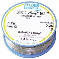 Felder Lottechnik 0.75mm Wire Lead solder, +179C Melting Point