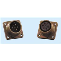 Glenair 4 Way Box Mount MIL Spec Circular Connector Receptacle, Pin Contacts,Shell Size 14S, MIL-DTL-5015