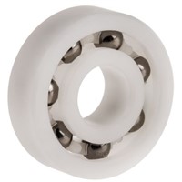 Caged acetal radial ball bearing,8mm ID